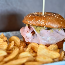 Mortadella Smash Burger