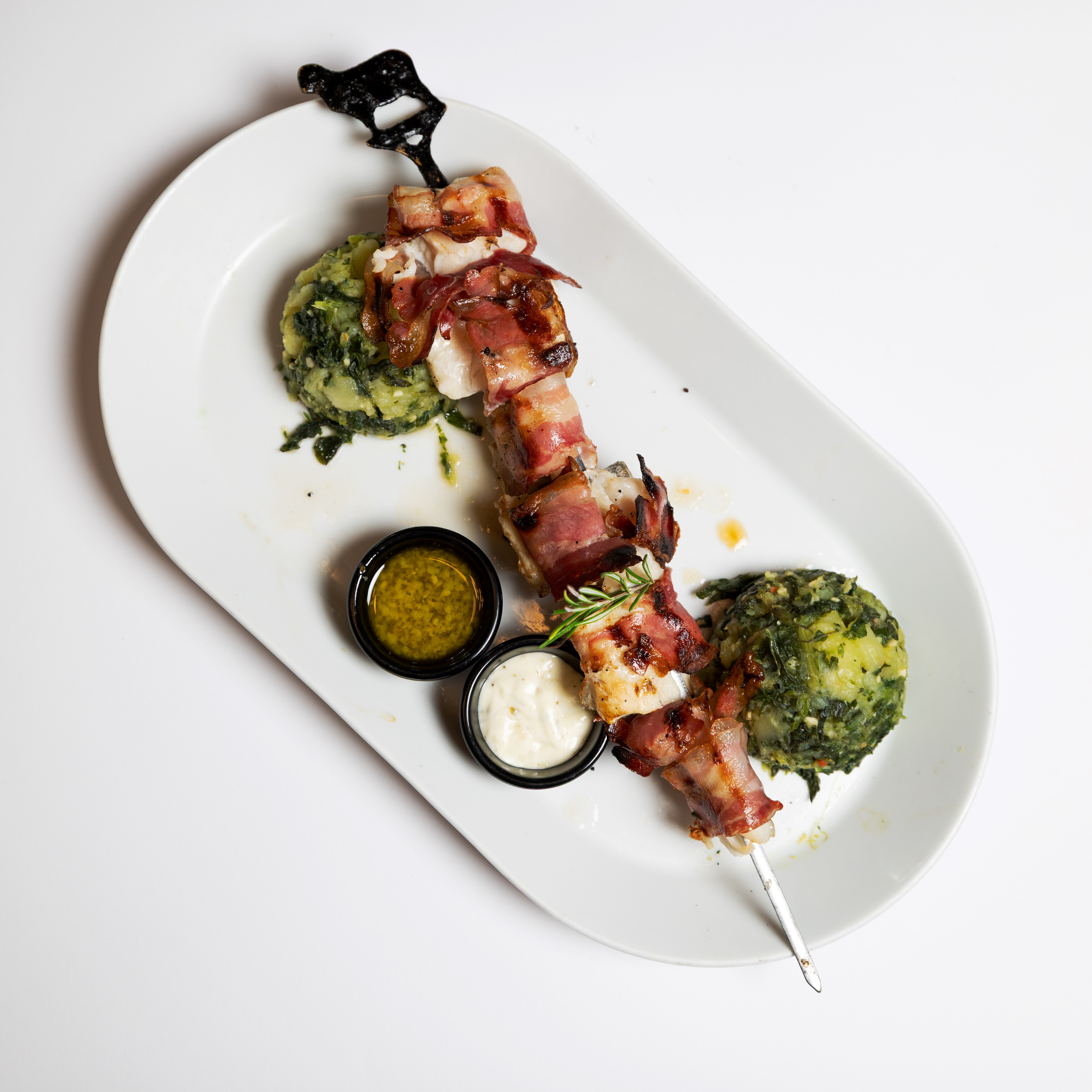 Ražnjić od smuđa i slanine