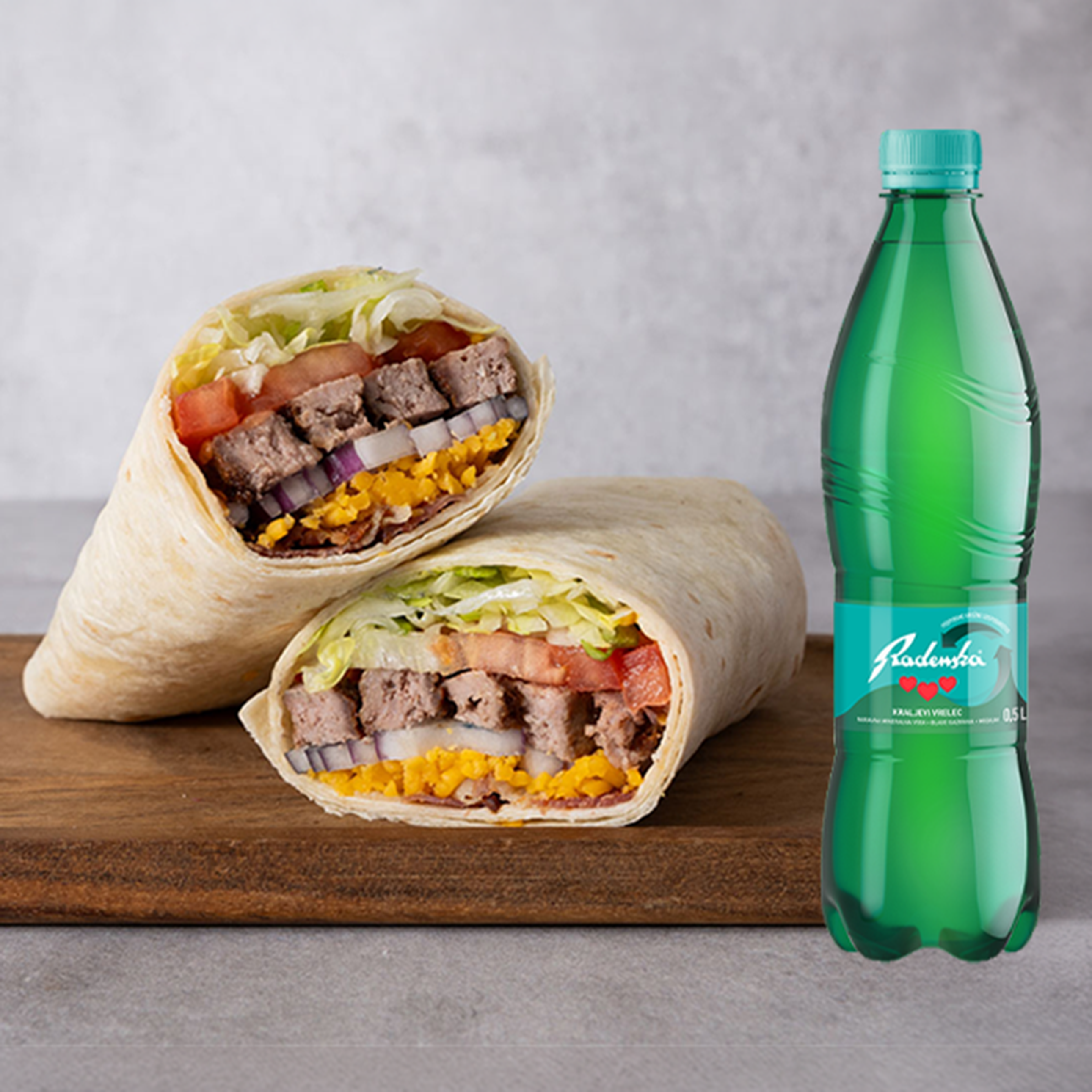 Smoke beef wrap+Radenska 0,5l