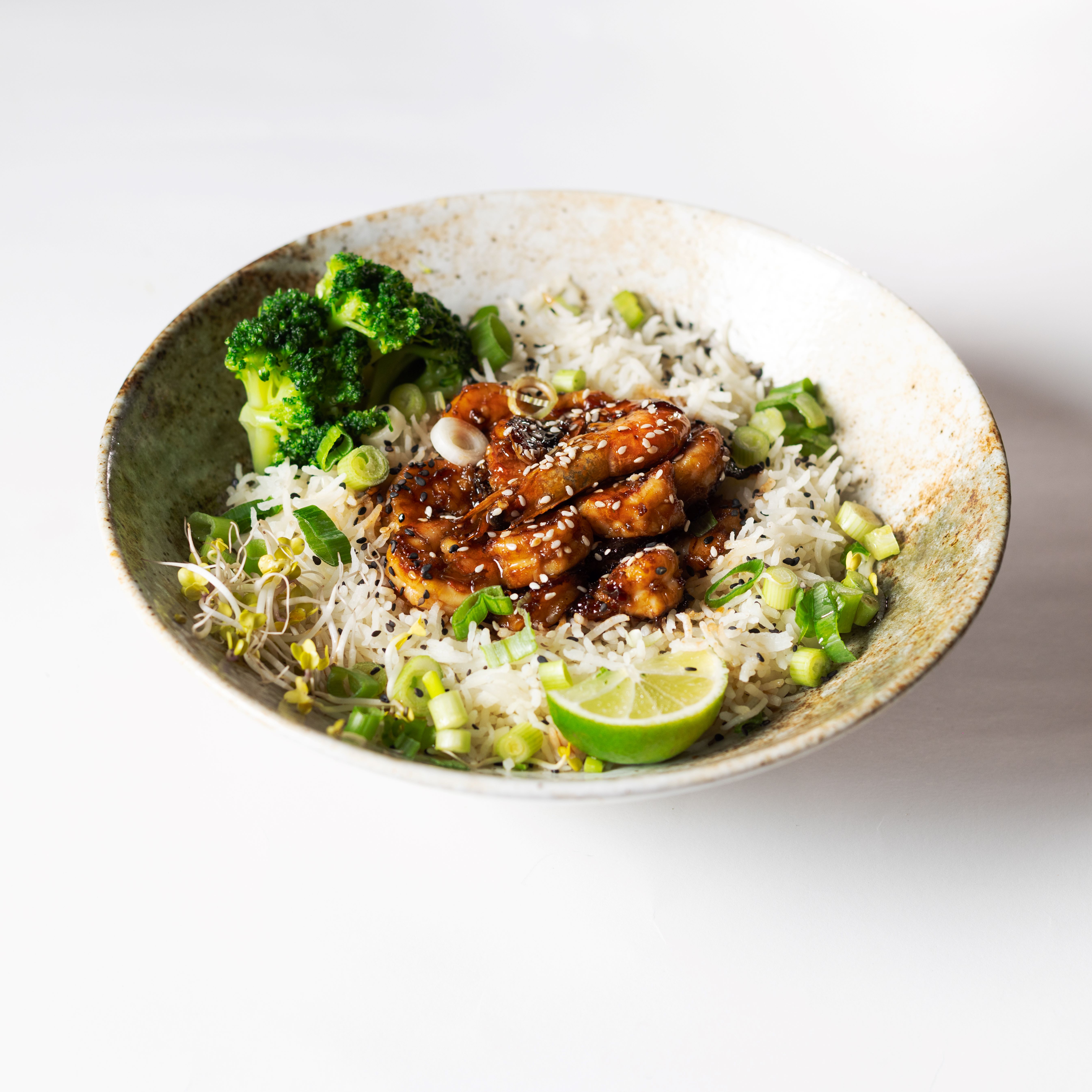 STICKY HONEY GARLIC SHRIMP